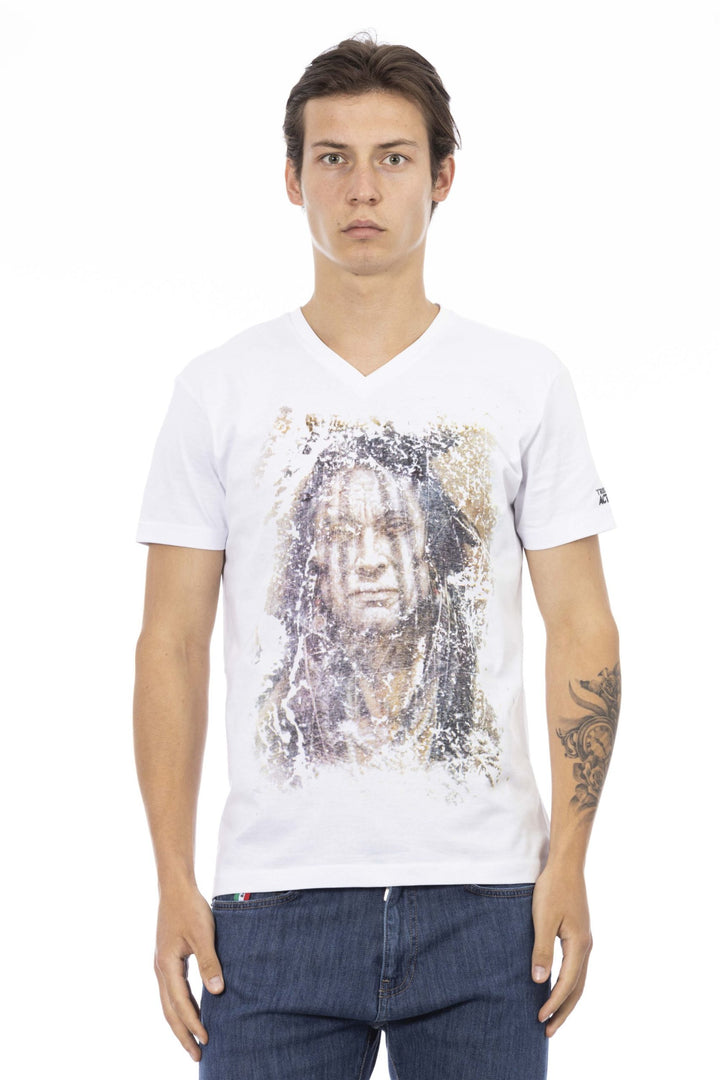 Trussardi Action White Cotton T-Shirt