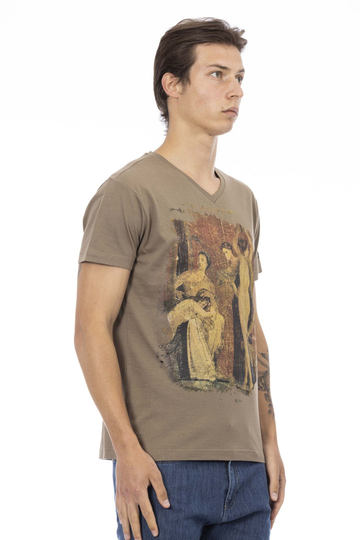 Trussardi Action Brown Cotton T-Shirt