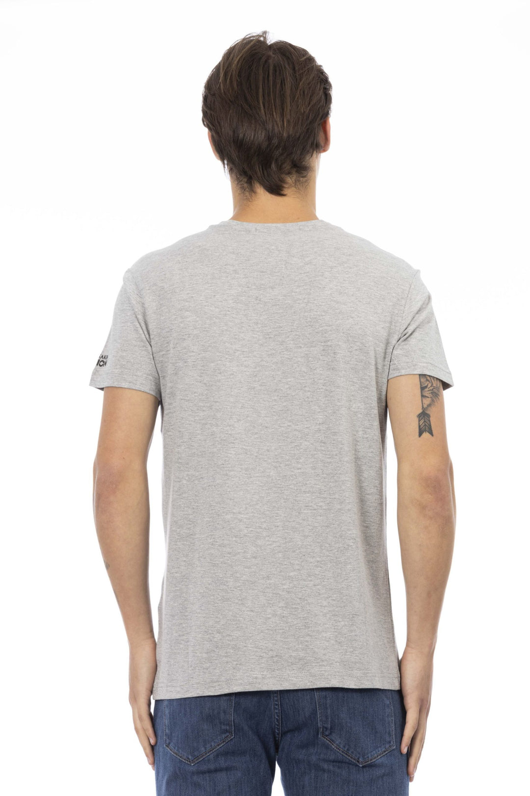Trussardi Action Gray Cotton T-Shirt