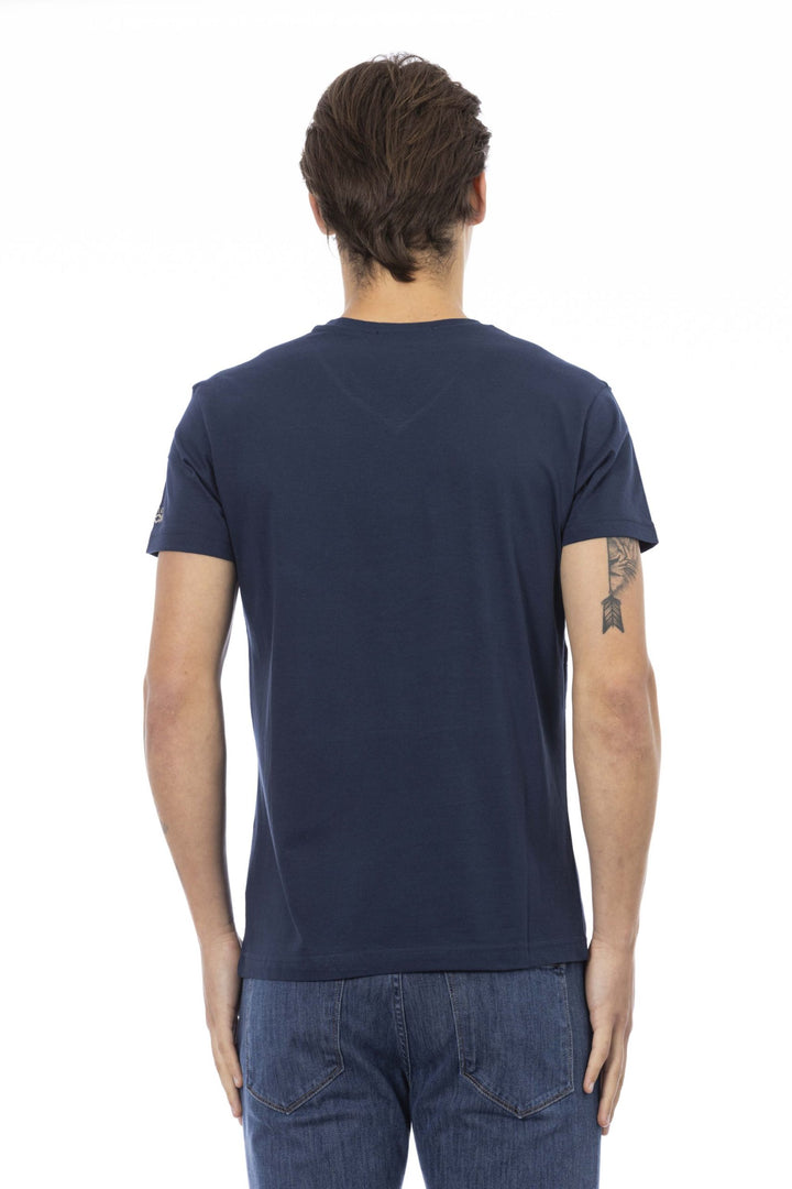 Trussardi Action Blue Cotton T-Shirt