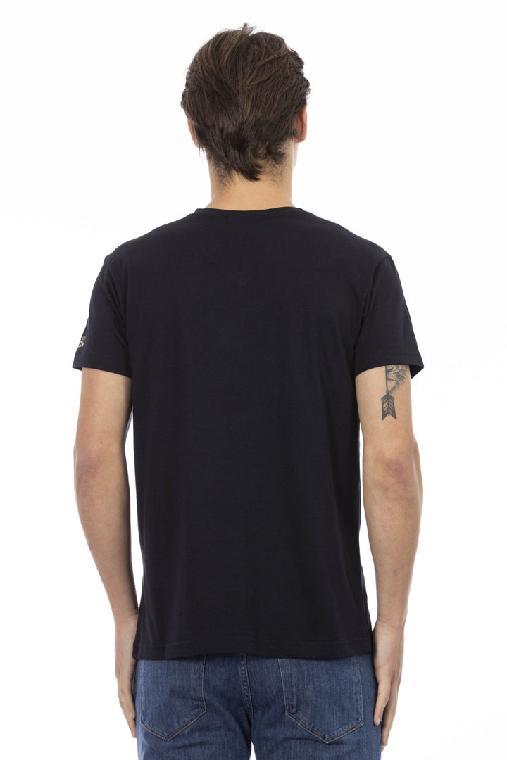 Trussardi Action Black Cotton T-Shirt