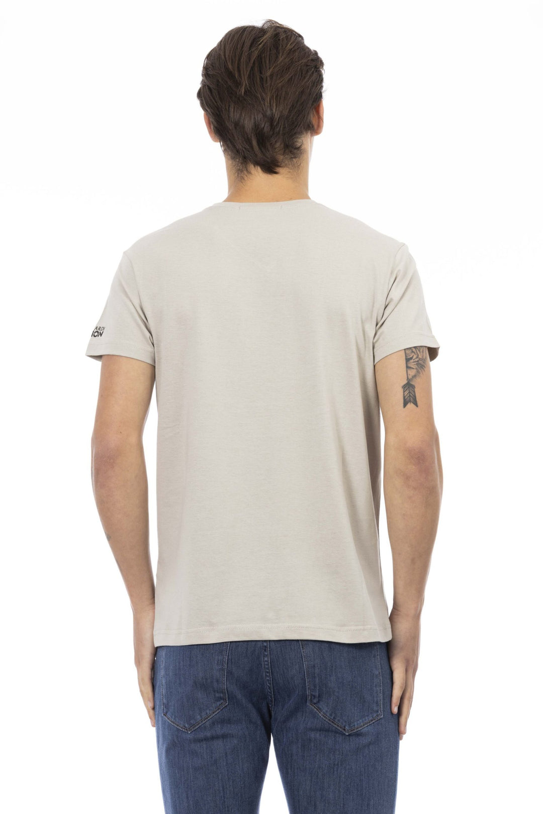 Trussardi Action Beige Cotton T-Shirt