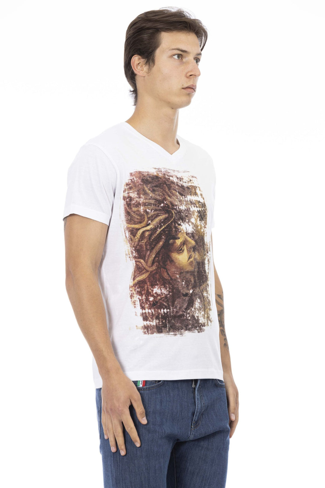 Trussardi Action White Cotton T-Shirt