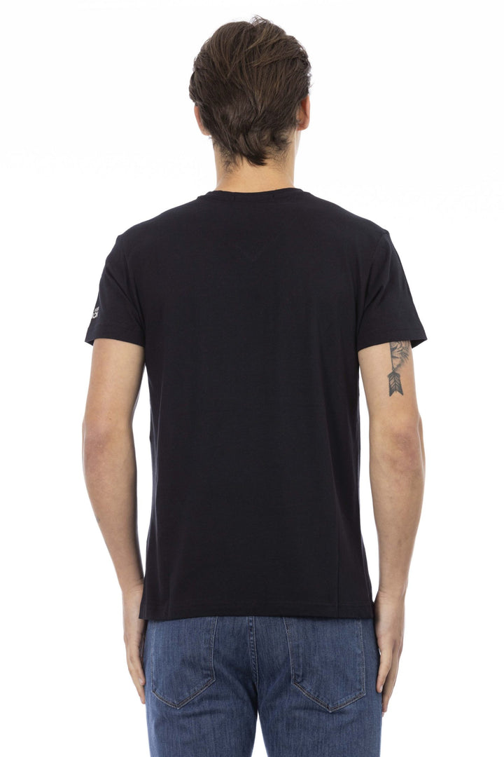 Trussardi Action Black Cotton T-Shirt
