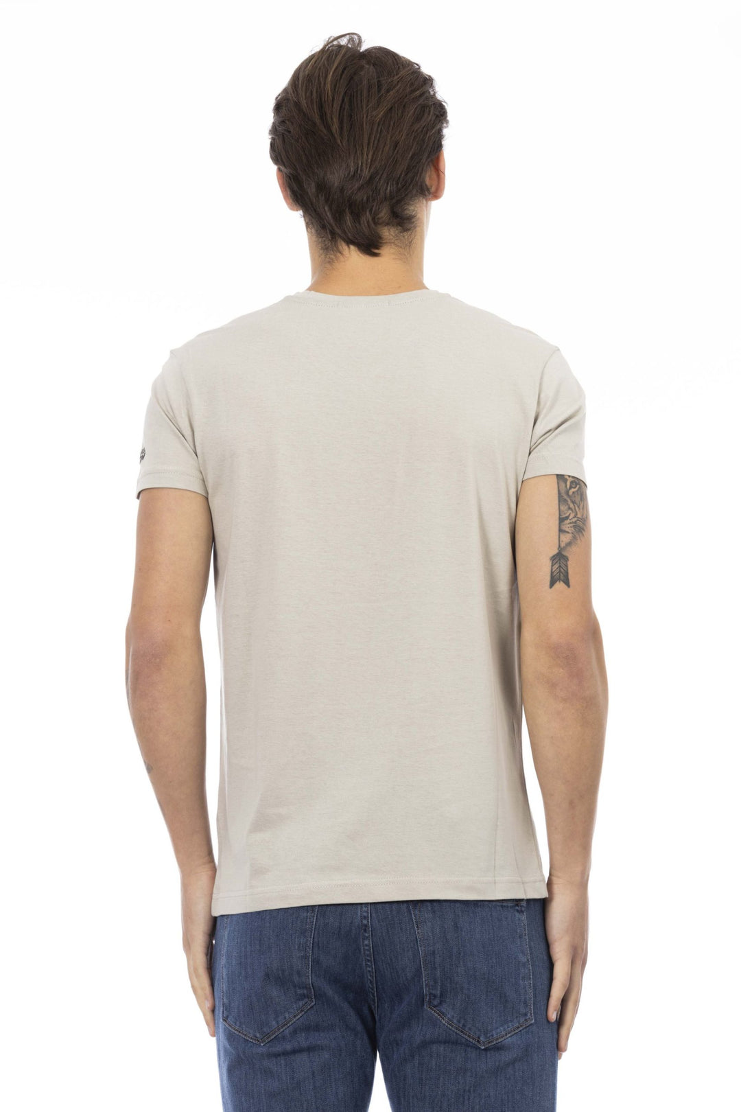 Trussardi Action Beige Cotton T-Shirt