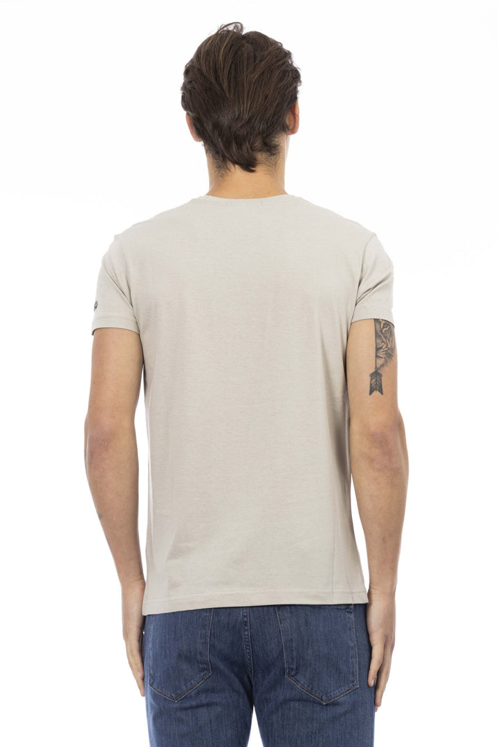 Trussardi Action Beige Cotton T-Shirt