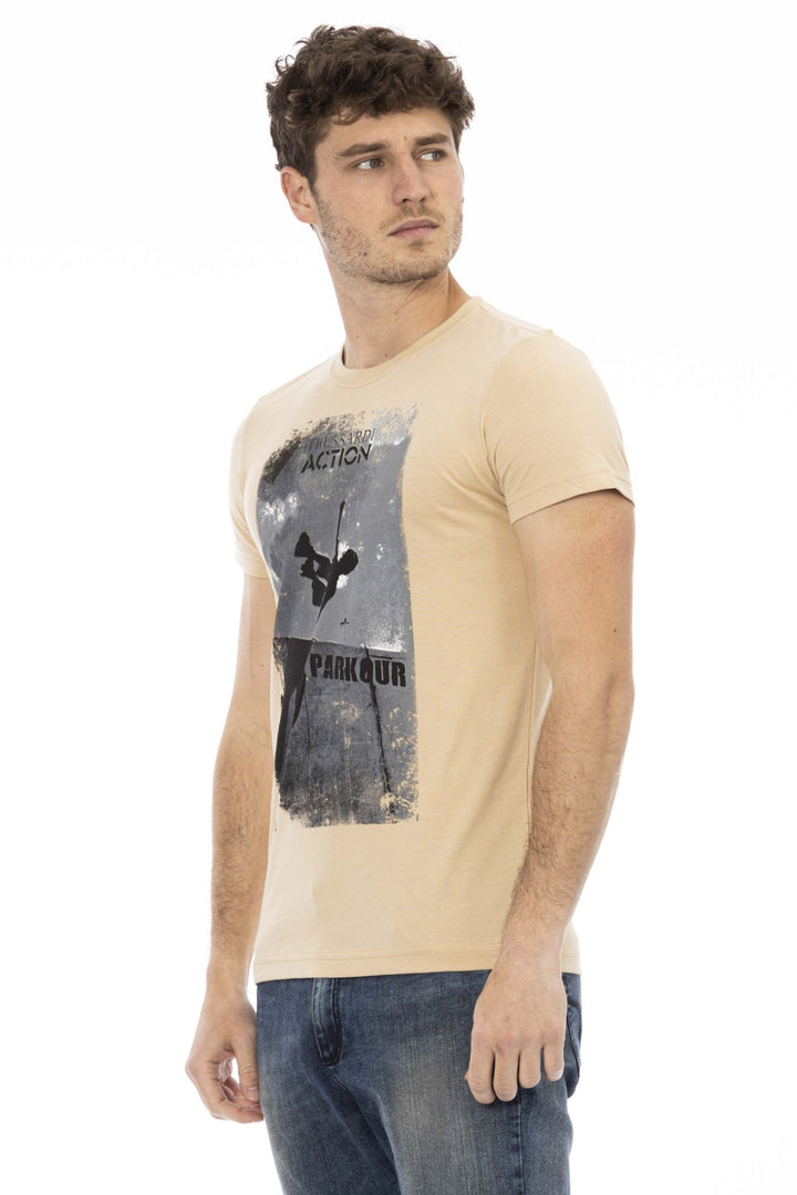Trussardi Action Beige Cotton T-Shirt