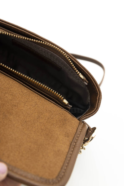 Cerruti 1881 Brown Leather Crossbody Bag