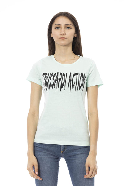 Trussardi Action Light-blue Cotton Tops & T-Shirt