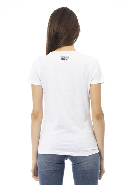 Trussardi Action White Cotton Tops & T-Shirt