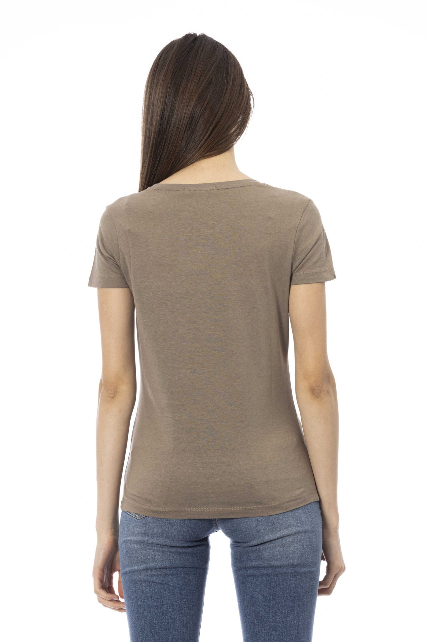 Trussardi Action Brown Cotton Tops & T-Shirt