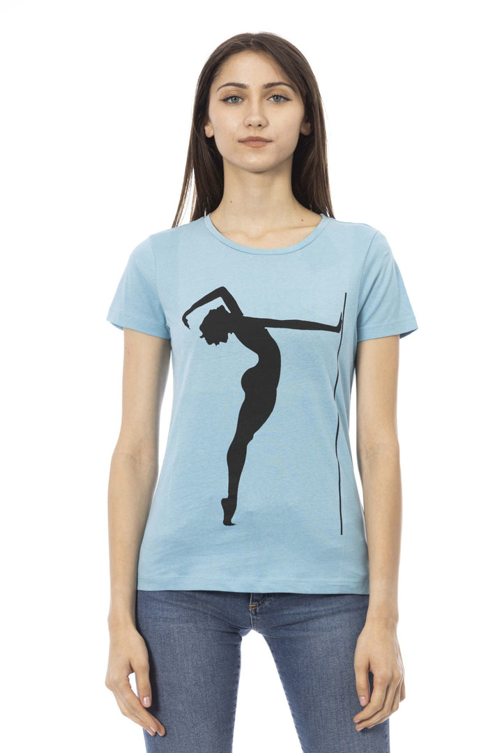 Trussardi Action Light-blue Cotton Tops & T-Shirt