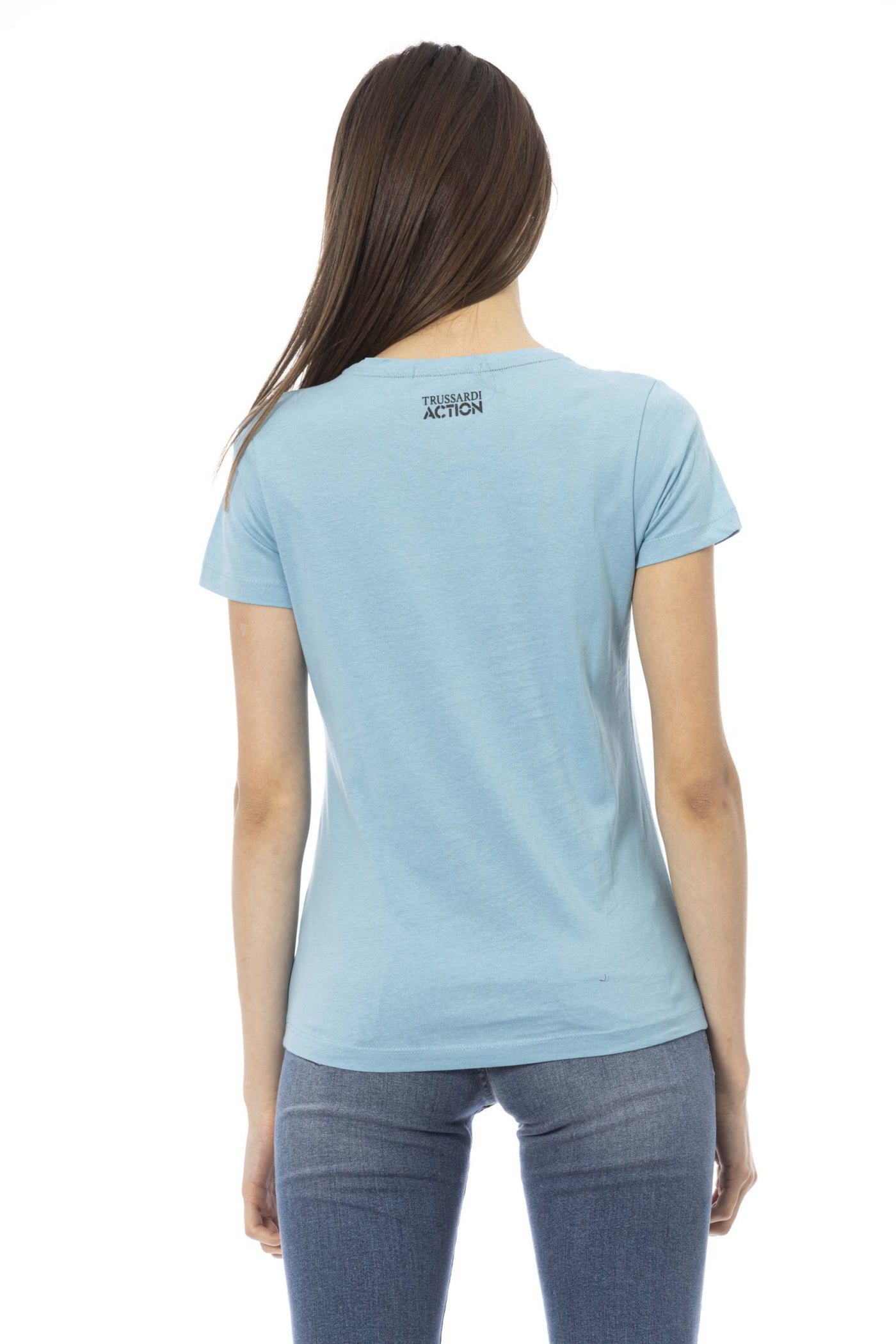 Trussardi Action Light-blue Cotton Tops & T-Shirt