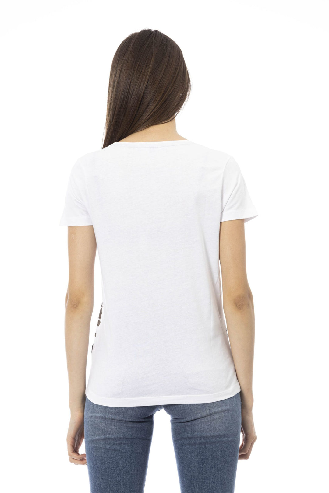 Trussardi Action White Cotton Tops & T-Shirt