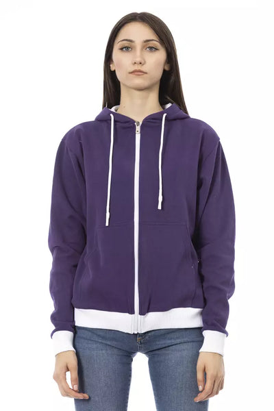Baldinini Trend Violet Cotton Sweater