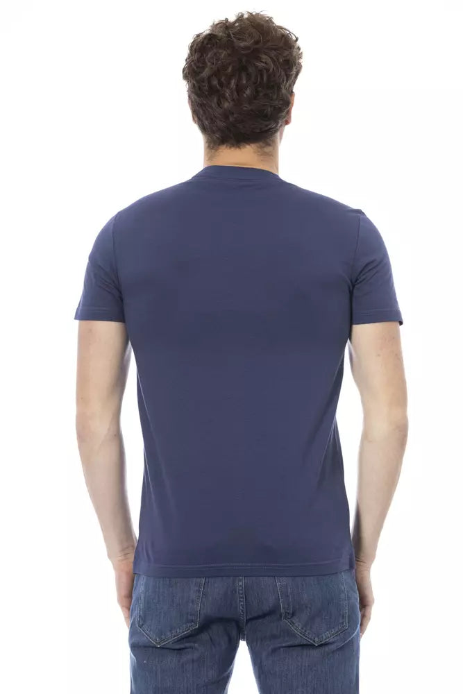 Baldinini Trend Blue Cotton T-Shirt