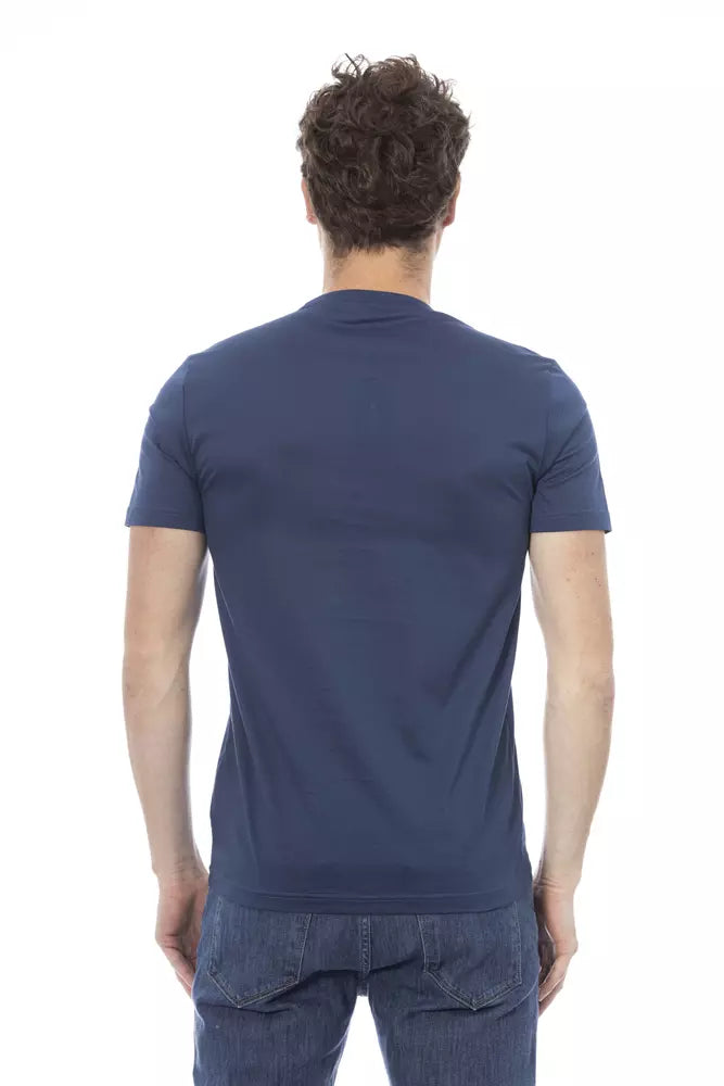 Baldinini Trend Blue Cotton T-Shirt