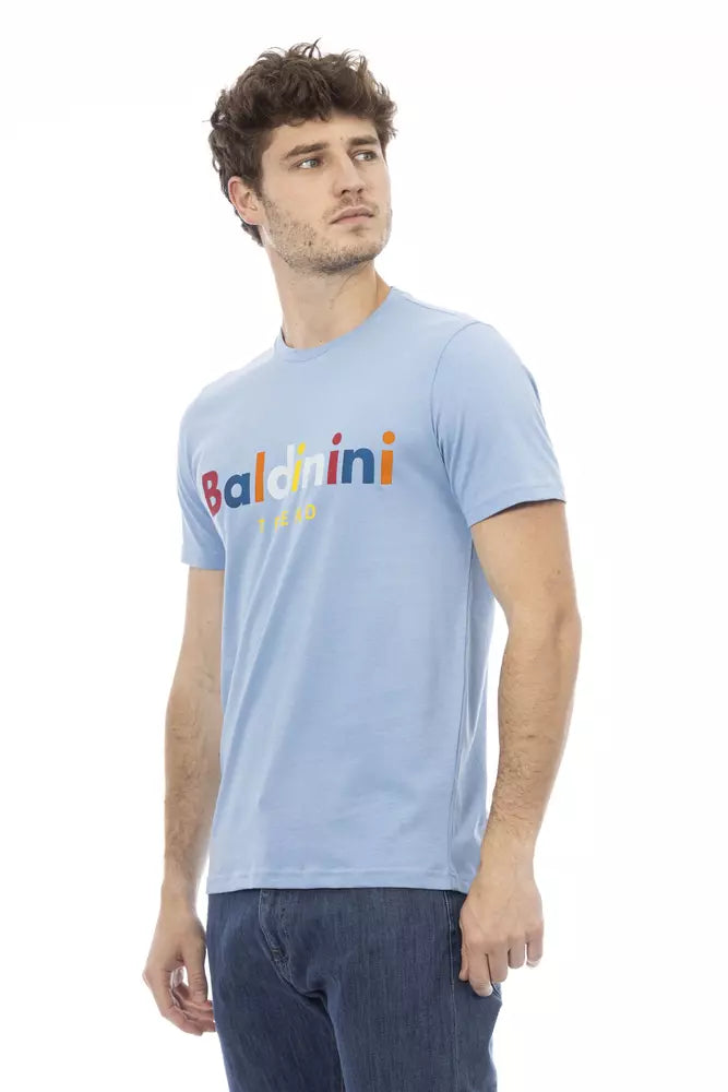 Baldinini Trend Light-blue Cotton T-Shirt