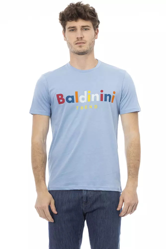 Baldinini Trend Light-blue Cotton T-Shirt