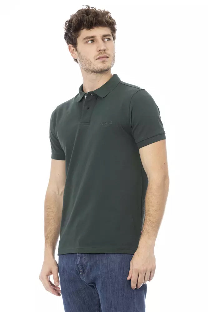 Baldinini Trend Green Cotton Polo Shirt