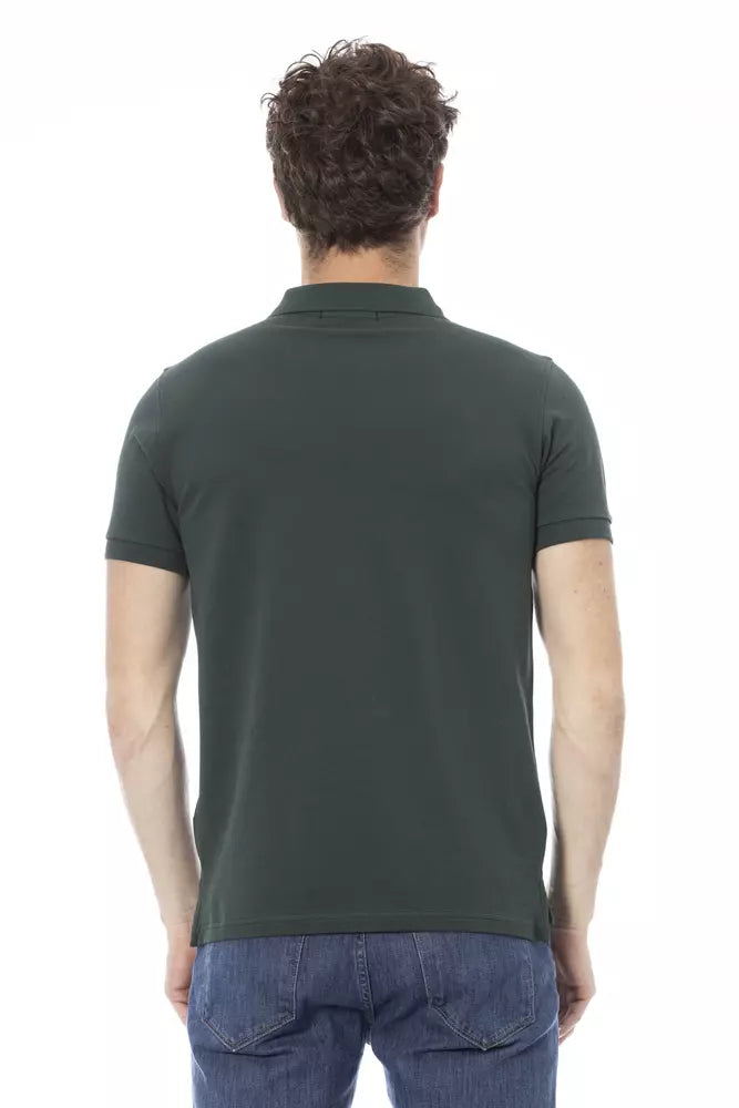 Baldinini Trend Green Cotton Polo Shirt