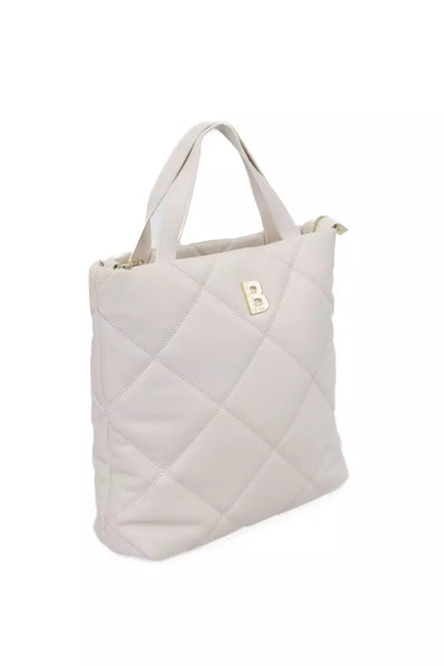 Baldinini Trend Beige Polyethylene Shoulder Bag