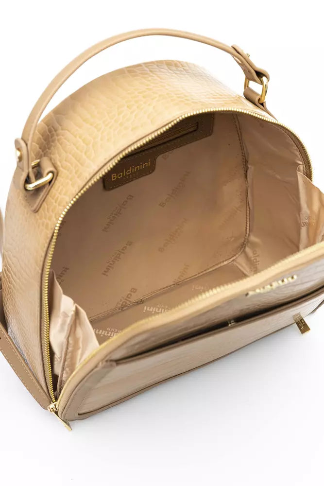Baldinini Trend Beige Polyethylene Handbag