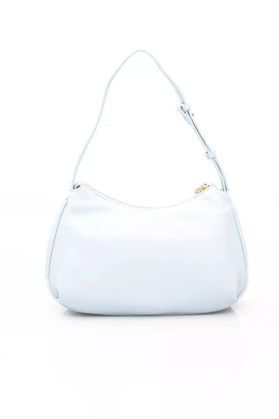 Light-blue Polyurethane Shoulder Bag
