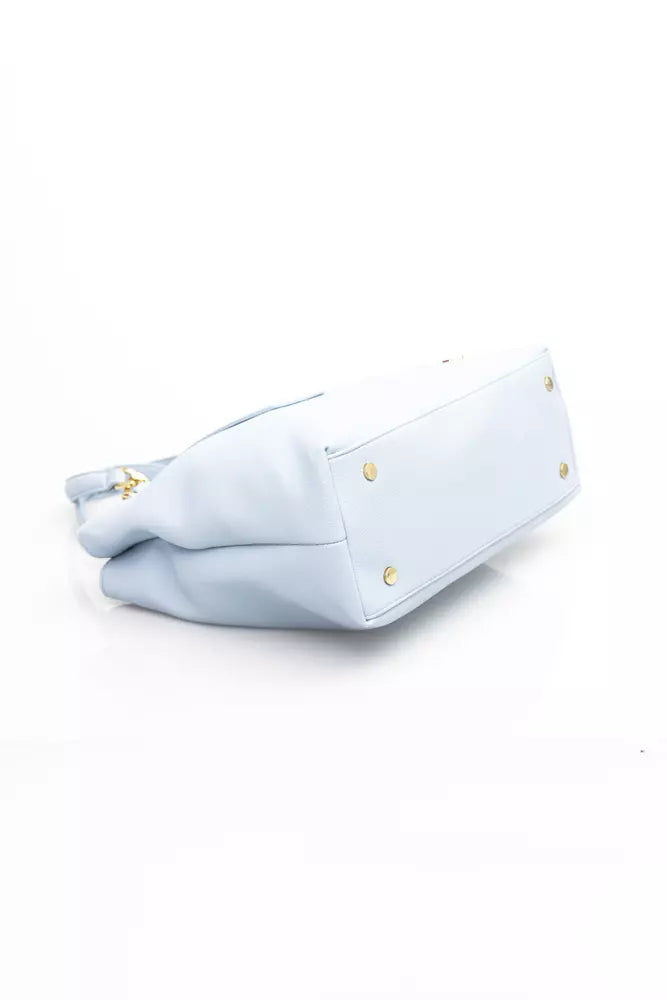 Baldinini Trend Light Blue Polyethylene Handbag
