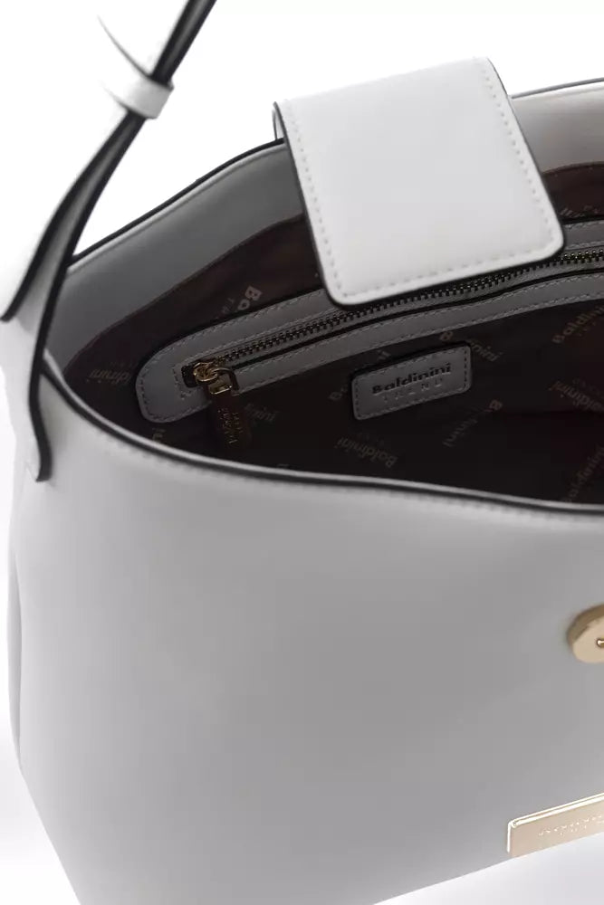 Baldinini Trend White Polyuretane Handbag