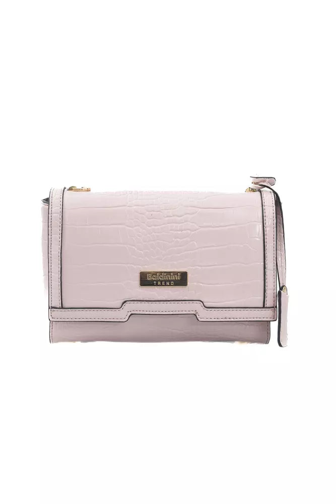 Baldinini Trend Pink Polyuretane Crossbody Bag