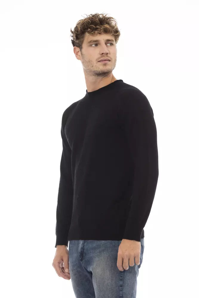 Alpha studio Black Viscose Sweater