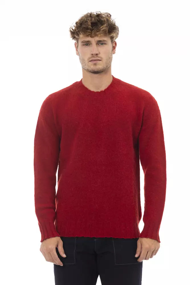 Alpha studio Red Wool Sweater