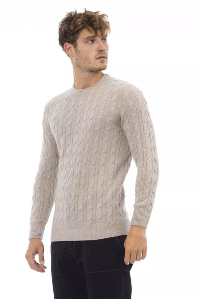 Alpha studio Beige Viscose Sweater