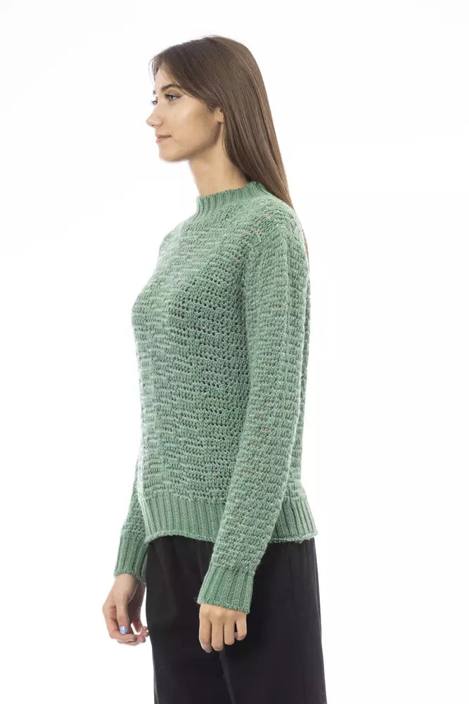 Alpha studio Green Wool Sweater