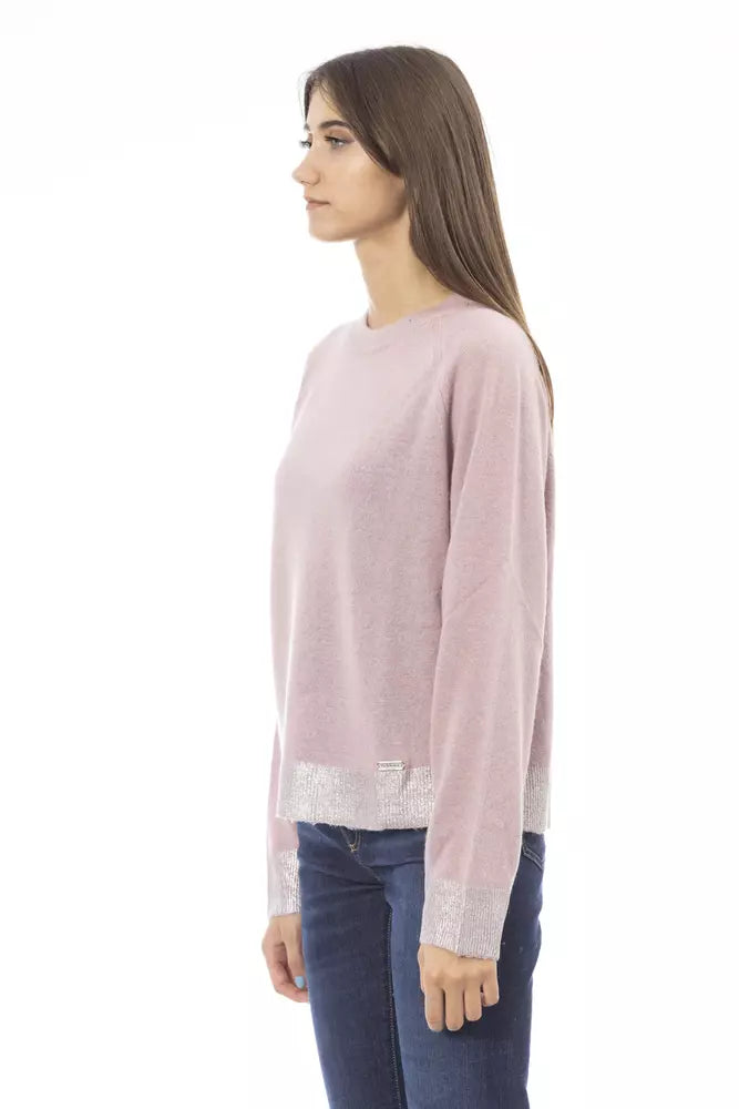 Baldinini trend Pink Wool Sweater