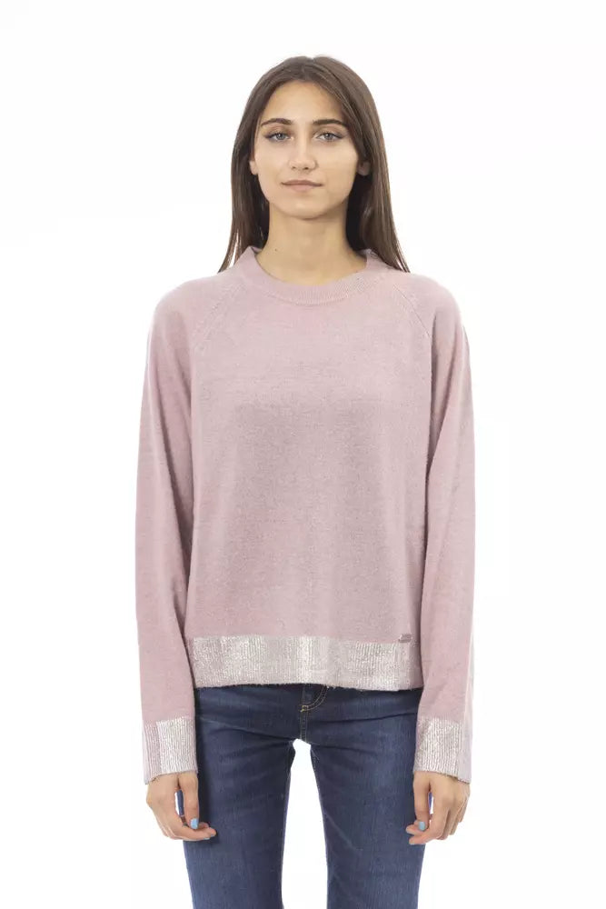 Baldinini trend Pink Wool Sweater