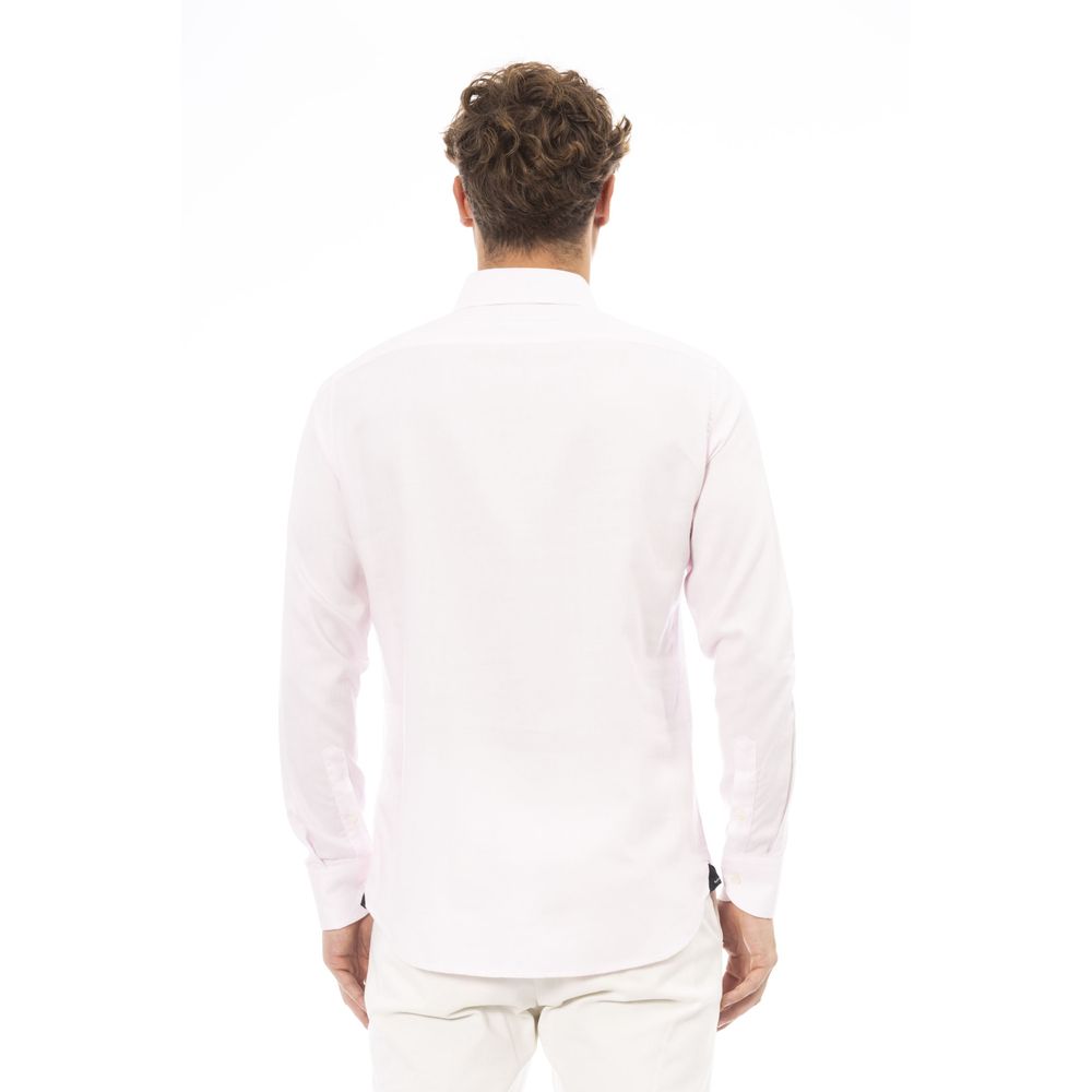 Baldinini Trend Pink Cotton Shirt