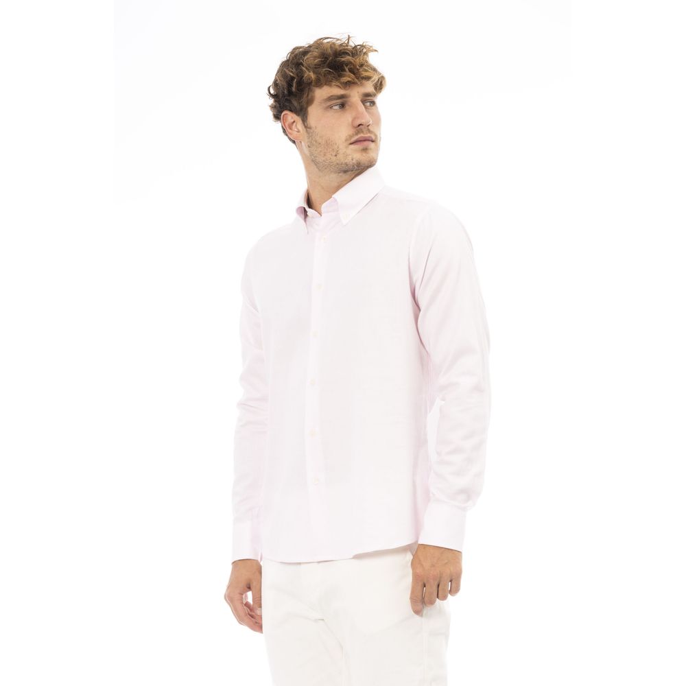 Baldinini Trend Pink Cotton Shirt