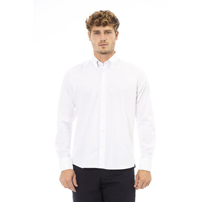 Baldinini Trend White Cotton Shirt