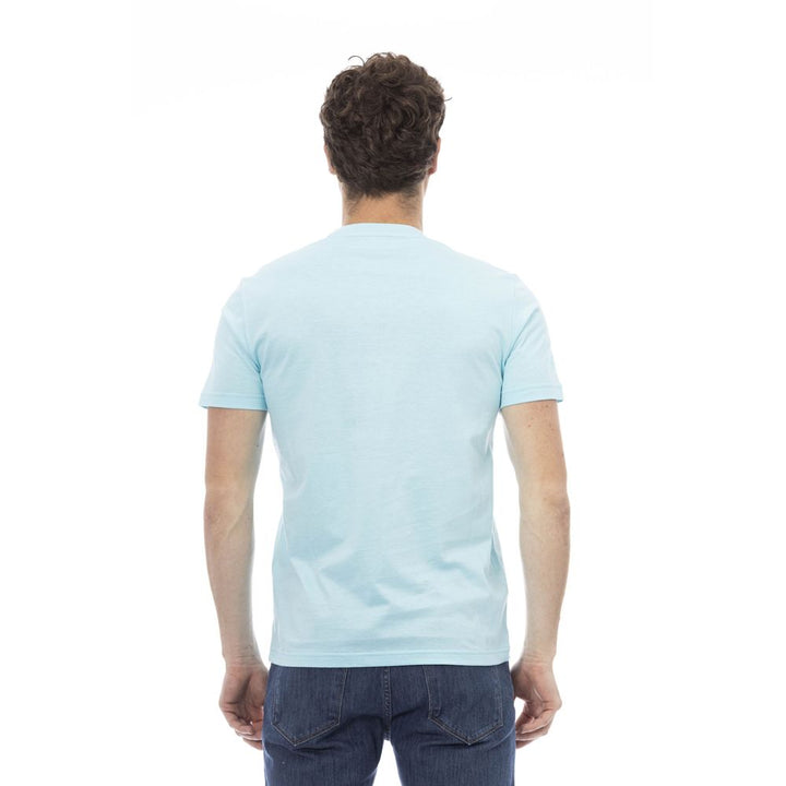 Baldinini Trend Light Blue Cotton T-Shirt