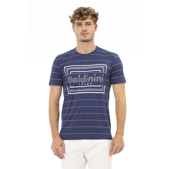 Baldinini Trend Blue Cotton T-Shirt