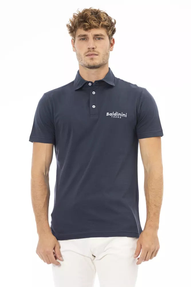 Baldinini trend Blue Cotton Polo Shirt