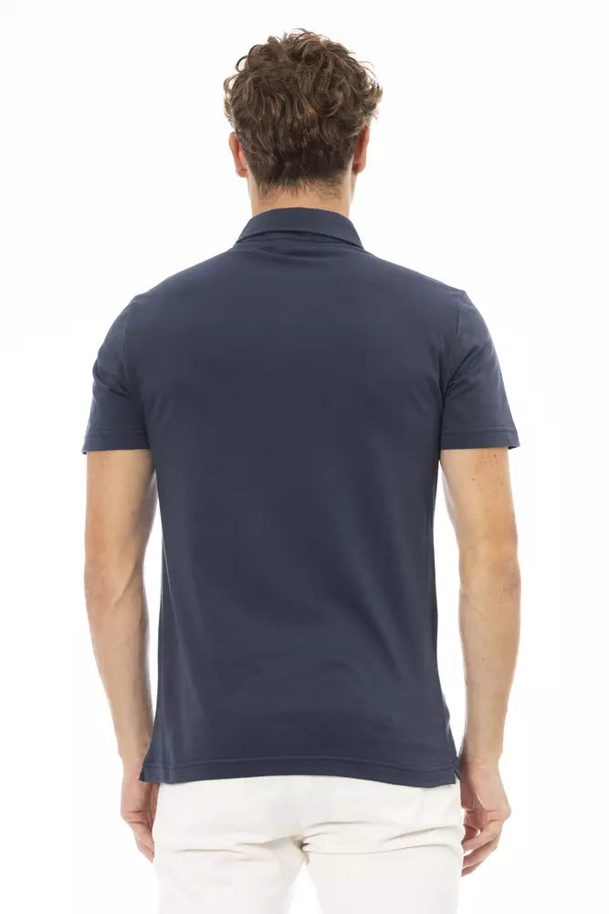Baldinini trend Blue Cotton Polo Shirt