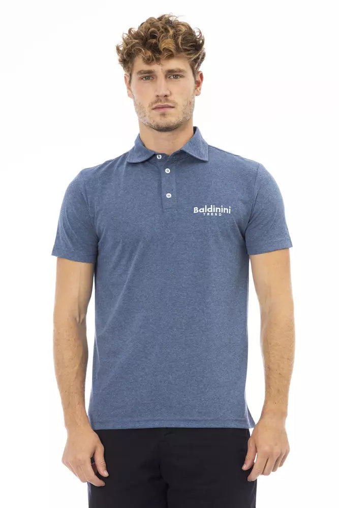 Baldinini trend Blue Cotton Polo Shirt