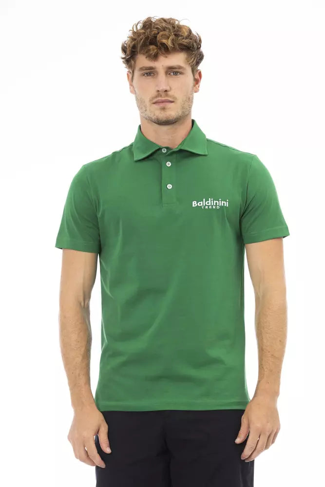 Baldinini trend Green Cotton Polo Shirt