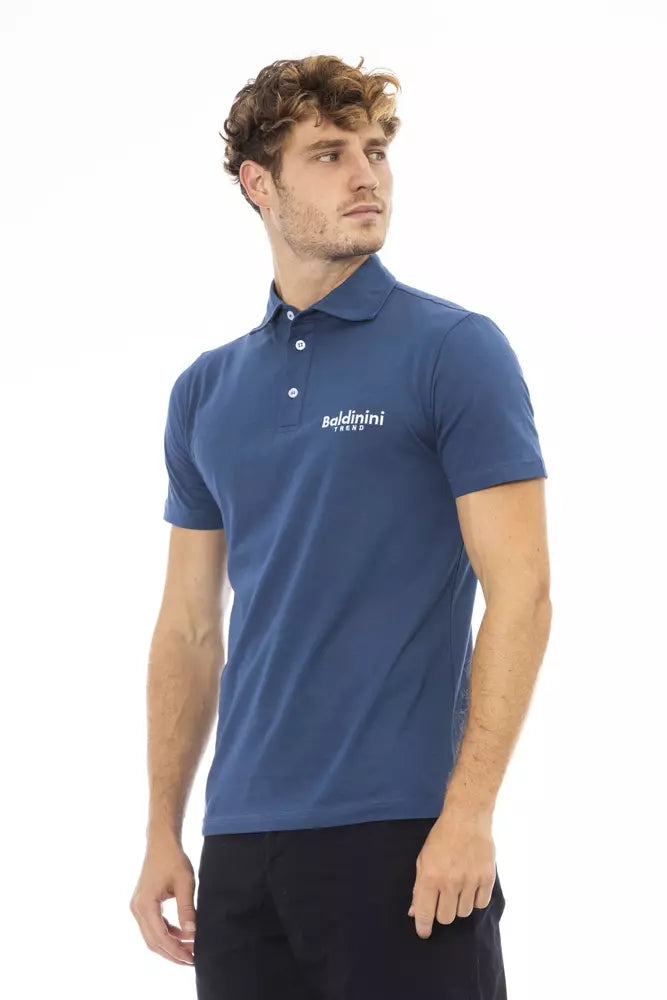 Baldinini trend Blue Cotton Polo Shirt