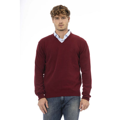 Sergio Tacchini Burgundy Wool Sweater