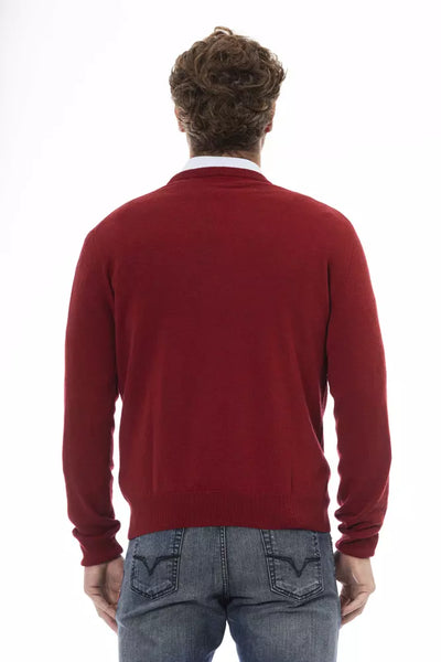 Sergio Tacchini Red Wool Sweater
