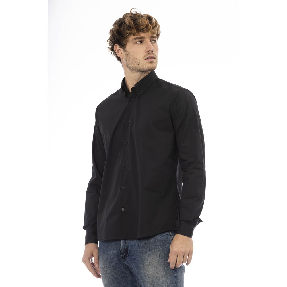 Baldinini Trend Black Cotton Shirt